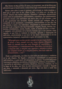 El único y su propiedad de Max Stirner por la editorial Criando Cuervos
