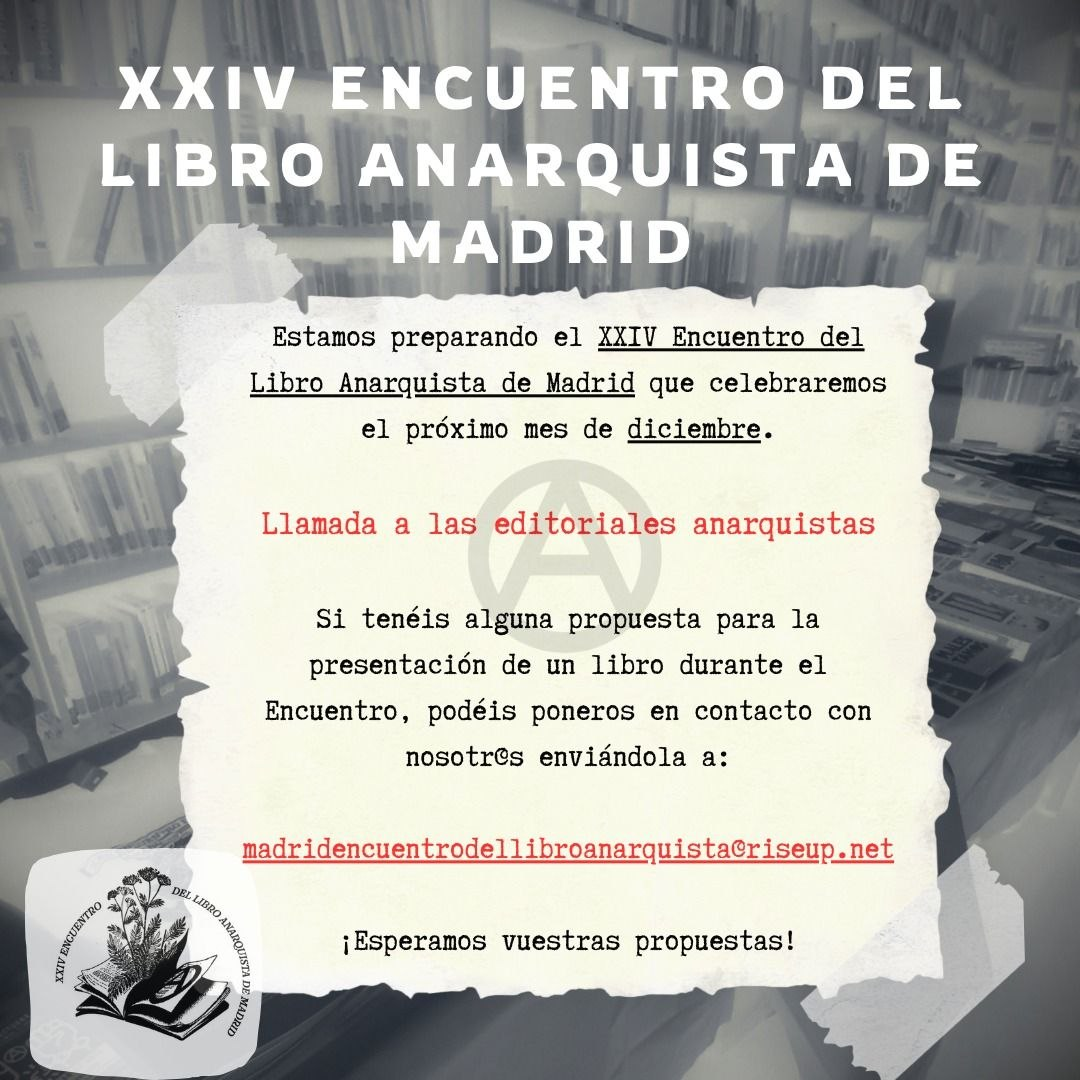 XXIV Encuentro del Libro Anarquista de Madrid